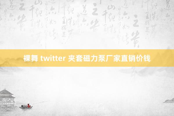 裸舞 twitter 夹套磁力泵厂家直销价钱